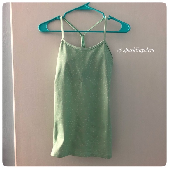 Lululemon Power Y Tank w. Built In Bra Polka Dot - Picture 8 of 8